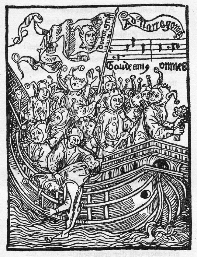 Sebastian Brant - Titel der Erstausgabe vom Narrenschiff 1494 - Quelle: Wikimedia